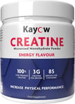 KAYOW Micronized Creatine Monohydrate Powder Energy Flavour 85 Servings 300G | G