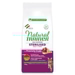 9 + 1 kg på köpet! 10 kg Natural Trainer Cat Sterilised  - Sterilised med skinka
