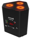 Audibax Event 18 - Projecteur LED Disco - Puissance totale 36W - Projecteur professionnel équipé de 3 x 12W LED RGBWAUV - Modes de contrôle multiples - Synchronisation avec musique et mode automatique