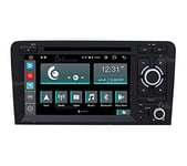 Radio de Voiture sur Mesure pour Audi A3 Android GPS Bluetooth WiFi USB Dab+ Touchscreen 7" 8core Carplay AndroidAuto