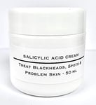 Salicylic Acid Treatment Cream Treat Spots Blemishes Problem Skin Blackheads & M