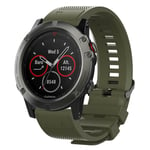 Garmin Forerunner 935 / Fenix 5 / 5 Plus silicone watch band - Army Green
