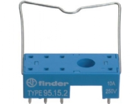 Finder Socket för reläserie 40.51, 40.52, 40.61, 44.52, 44.62 Metallklämma för PCB-montering (95.15.2SMA)