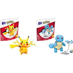 MEGA Pokémon Pikachu building set, Building Toys Pokemon Build & Show Squirtle, Building Set with 199 Bricks and Special Pieces, Toy Gift Set for Ages 7 and Up, GYH00