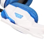 (Blue And White) Noise Canceling Headset PC Game Headsets Soft