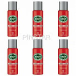 6 x 200ML  BRUT ATTRACTION TOTALE MENS DEODORANT BODY SPRAY  