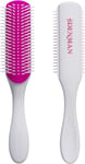 Denman Curly Hair Brush D3 Cherry Blossom 7 Row Styling Brush for Detangling, -