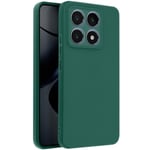 Coque - AVIZAR - Xiaomi 14T Pro - Silikonskal - Mörkgrön - Repusionsskydd Grön