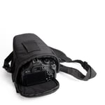 K-S-Trade Compatible With Canon EOS 850D: SLR Should Bag Camerabag Colt Design Rainproof Anti-shock DSLR DSLM SLR, Bridge Etc, Black