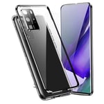 INF Magnetisk dobbeltsidig telefonveske i herdet glass Sort Samsung Galaxy S22 Plus