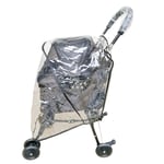 Yiran Transparent Pet Stroller Rain Cover,Universal Stroller Accessory,Waterproof, Windproof Protection,Protect from Dust Snow,Pet Travel Weather Shield, Fit Most Pet Strollers