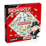 Winning Moves London Monopoly 1000 Piece Jigsaw Puzzle Game, Piece together the iconic Monopoly game board with memorable spaces including Mayfair, Old Kent Road and Fleet Street, for ages 10 plus