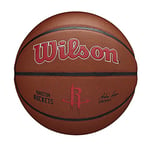 Wilson Ballon de Basket TEAM ALLIANCE, HOUSTON ROCKETS, intérieur/extérieur, cuir mixte taille : 7