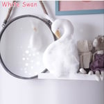 3d Golden Crown Swan Doll Stuffed Animal Head White