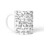 Matematiska formler Kaffeemugg - Fundera över berömda matematiska ekvationer medan du njuter av din dryck - Levereras i en rolig presentask