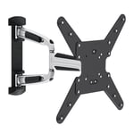 BRATECK 23''-55'' Full motion TV wall mount bracket. Extend, tilt and swivel. VESA Support up to: 400x400 Max load: 35kg. Max arm extension - 514mm. Curved Display Compatible. (p/n: LPA31-443A)