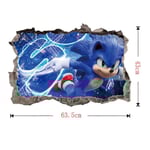 Avtagbar Sonic Väggdekal Barnrumsdekoration Tapet