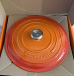 Le Creuset 30cm Signature Cast Iron Risotto Pot  -Volcanic (New In Box)