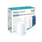 TP-Link Deco X60 AX5400 Whole Home Mesh Wi-Fi 6 System, Up to 2,800 Sq ft Covera