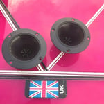 piezo tweeters (pair) round 100mmx100mm round disco speakers/ horns  pa ect