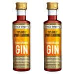 2x Still Spirits Top Shelf Blood Orange Gin Essence Flavours 2.25L