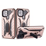 Loyobo Compatible with Apple iPhone 11 pro Case | Military Grade | Drop Tested Protective Case | Kickstand | Heavy-Duty | for iPhone 11 pro(Rose Gold) (Meiying rose gold)