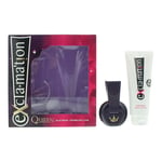COTY EXCLA·MATION QUEEN GIFT SET 30ML EDP SPRAY + 115ML BODY LOTION - NEW - UK