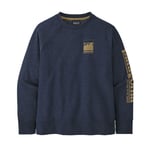 Patagonia Kids LW Crew Sweatshirt (Blå (ALPINE ICON: NEW NAVY) Large)