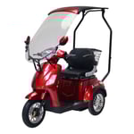 Arvo Promenadscooter med tak P500 Röd
