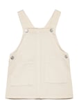 Mango Short Denim Pinafore Kräm