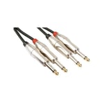 Hq Power - hq-power Cable professionnel audio, jack mono 2 x 6.35mm vers jack mono 2 x 6.35mm (5m) (PAC130)