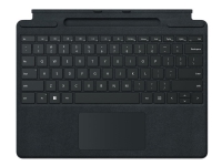 Microsoft Surface Pro Signature Keyboard - Tastatur - med styreplate, akselerometer, lagrings- og ladebakke for Surface Slim Pen 2 - QWERTY - Internasjonal engelsk / kanadisk fransk - svart - kommersiell - for Surface Pro 8, Pro X