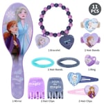 Disney Frozen 11pcs Girls Kids Hair Accessories Clips Comb Bands and Beauty Set