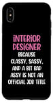 Coque pour iPhone XS Max Designer d'intérieur drôle, designer d'intérieur féminin