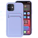 Smidigt Skal med Kortfack - iPhone 11 Lila