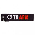 Nyckelband - TURN TO ARM - Svart/Vit/Röd