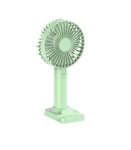 Handheld Electric USB Fans Mini Portable Outdoor Fan with Phone Stand Base Foldable Handle Desktop for Home Office Camping Fishing Travel (Green)