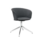HEM - Kendo Swivel Chair 4-star Return - Graphite/Polished