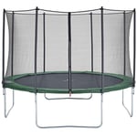 CZON Sports-trampoline exterieur enfant | Filet De Securite|Trampoline De Jardin, 360 cm- Vert