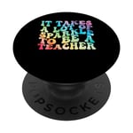 It Takes A Lot of Sparkle To Be A Teacher Teaching PopSockets Swappable PopGrip