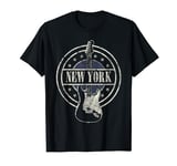 Vintage New York Souvenir Rock and Roll Guitar Player T-Shirt