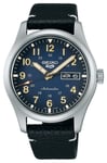 Seiko SRPG39K1 5 Sports Field Black Leather Strap Watch