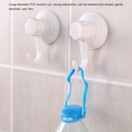 2pcs Bathroom Kitchen Wall Strong Suction Cup Hook Vacuum Su