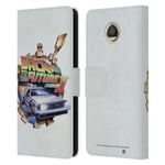 BACK TO THE FUTURE II KEY ART LEATHER BOOK WALLET CASE COVER FOR MOTOROLA PHONES