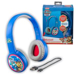Paw Patrol Bluetooth Headphones with Child Friendly Volume & Charging Cable NEW