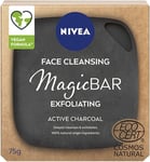 NIVEA Magic Bar Exfoliating Active Charcoal, 75g
