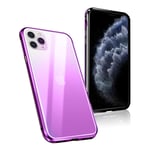 R-JUST RJC-11 Alu/Glass Case - iPhone 11 Pro - Black+Purple