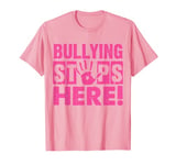 Bullying Stop Here Pink Shirt Day T-Shirt
