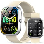 Montre Connectée Femme Homme, 1.91" HD Smartwatch avec Appels Bluetooth, 110+ Sportifs, Montre Intelligente Sport Etanche IP68 Podometre/Cardiofrequencemetre/Moniteur de Sommeil pour Android iOS