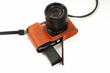 Real Leather Half Camera Case Bag Cover for Leica T TL TL2 Typ 701 R Brown